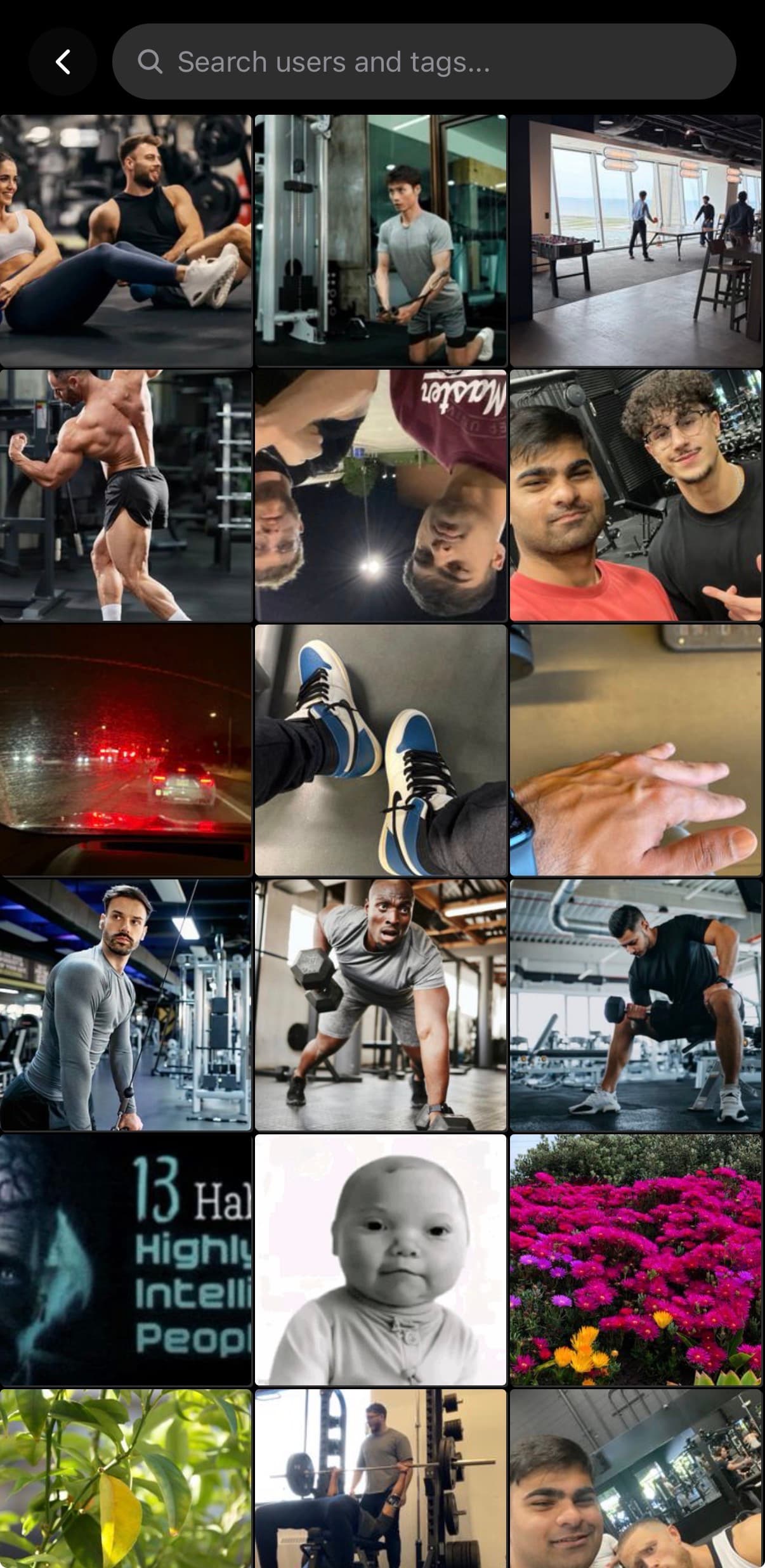 Explore page